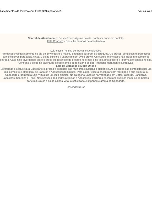 Inverno Especial: Frete Grátis