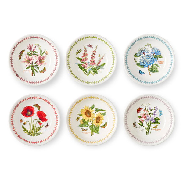  Botanic Garden Meadow 8" Pasta Bowl Set of 6
