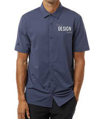 Image of Adidas Recycled Short Sleeve Button Down Shirt - Printed