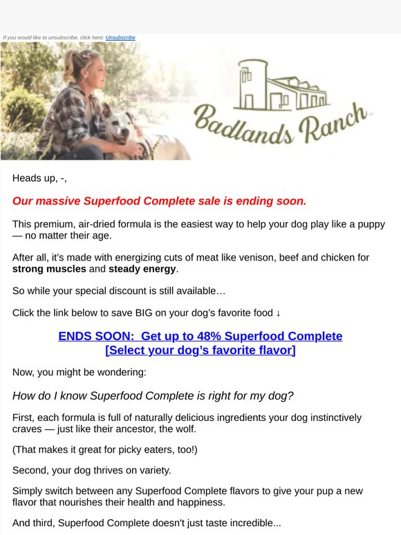 The Superfood Complete Sale ENDS SOON!