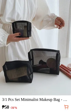 3/1 Pcs Set Minimalist Makeup Bag ...