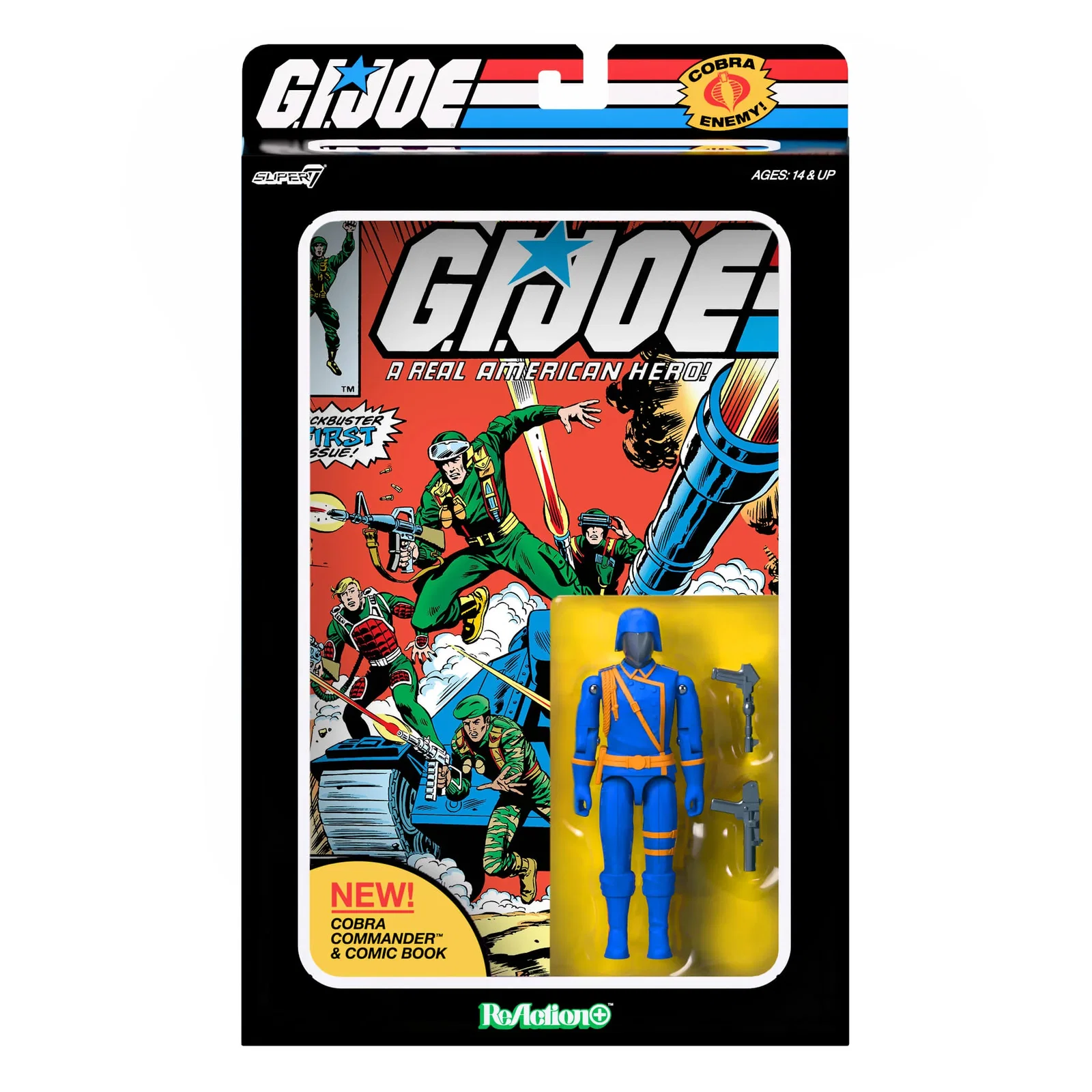 Image of G.I. Joe ReAction+ Figures - Cobra Commander (Skybound Comic Box Set, Issue #1)