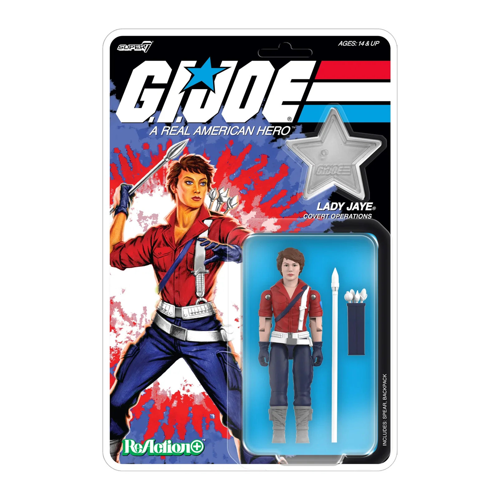 Image of G.I. Joe ReAction+ Wave 08 - Lady Jaye (America's 250th Anniversary)