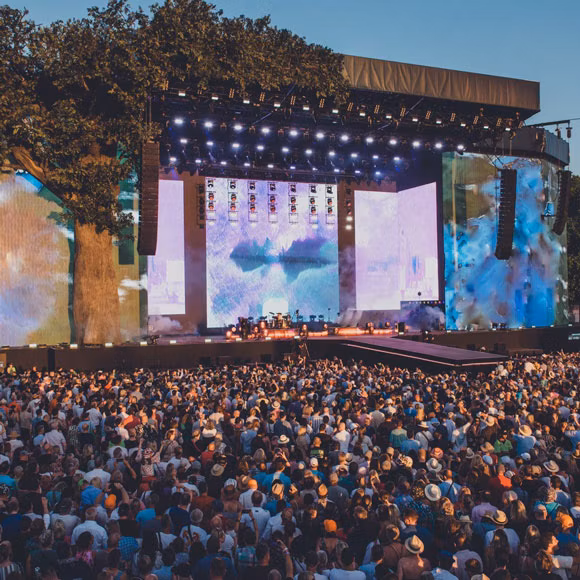 The Great Oak Stage at BST Festival, linking to BA High Life site.
