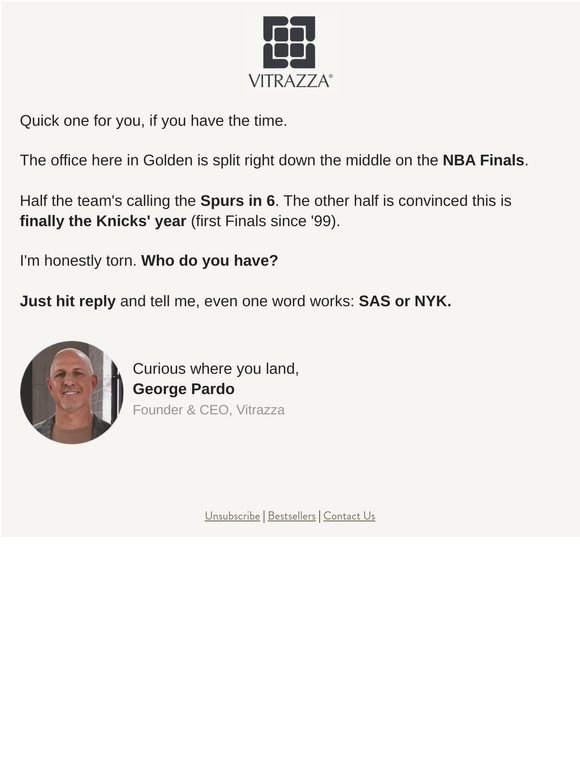 Who's your pick to win the NBA Finals?