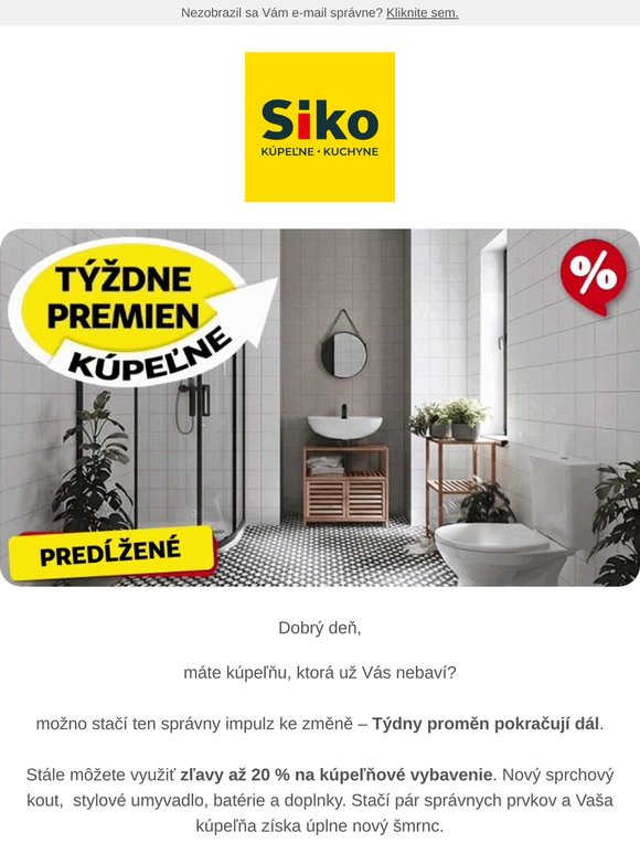 Týždne premien kúpeľne pokračujú 🛁
