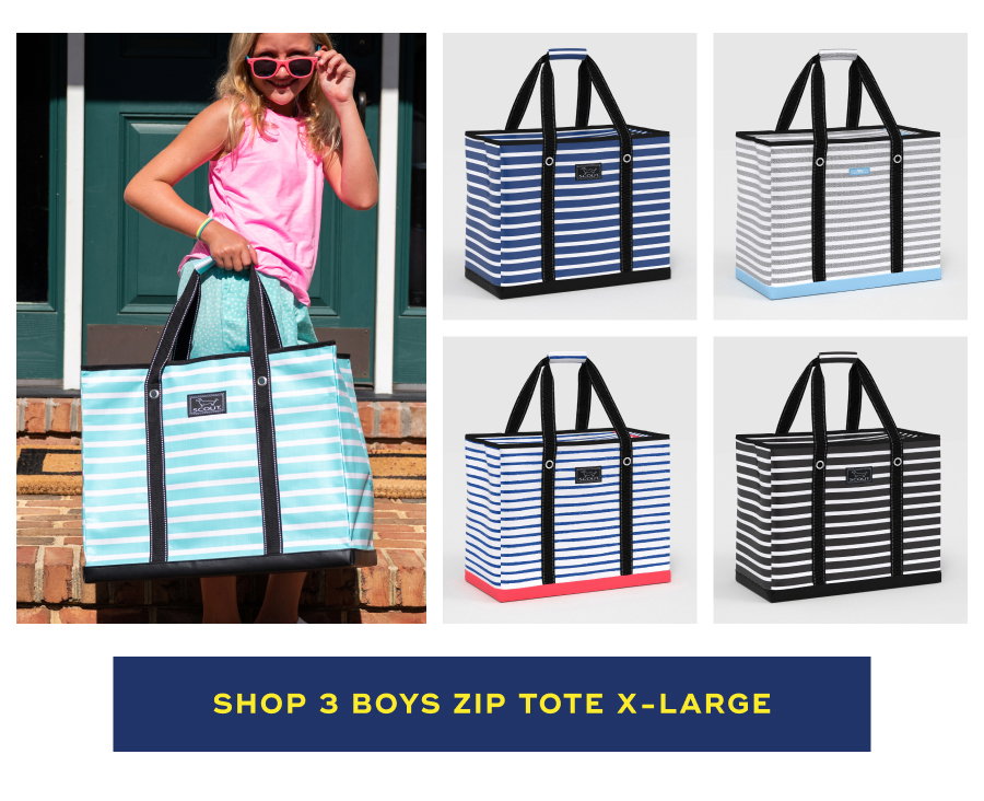 shop 3 Boys Zip Tote X-Large