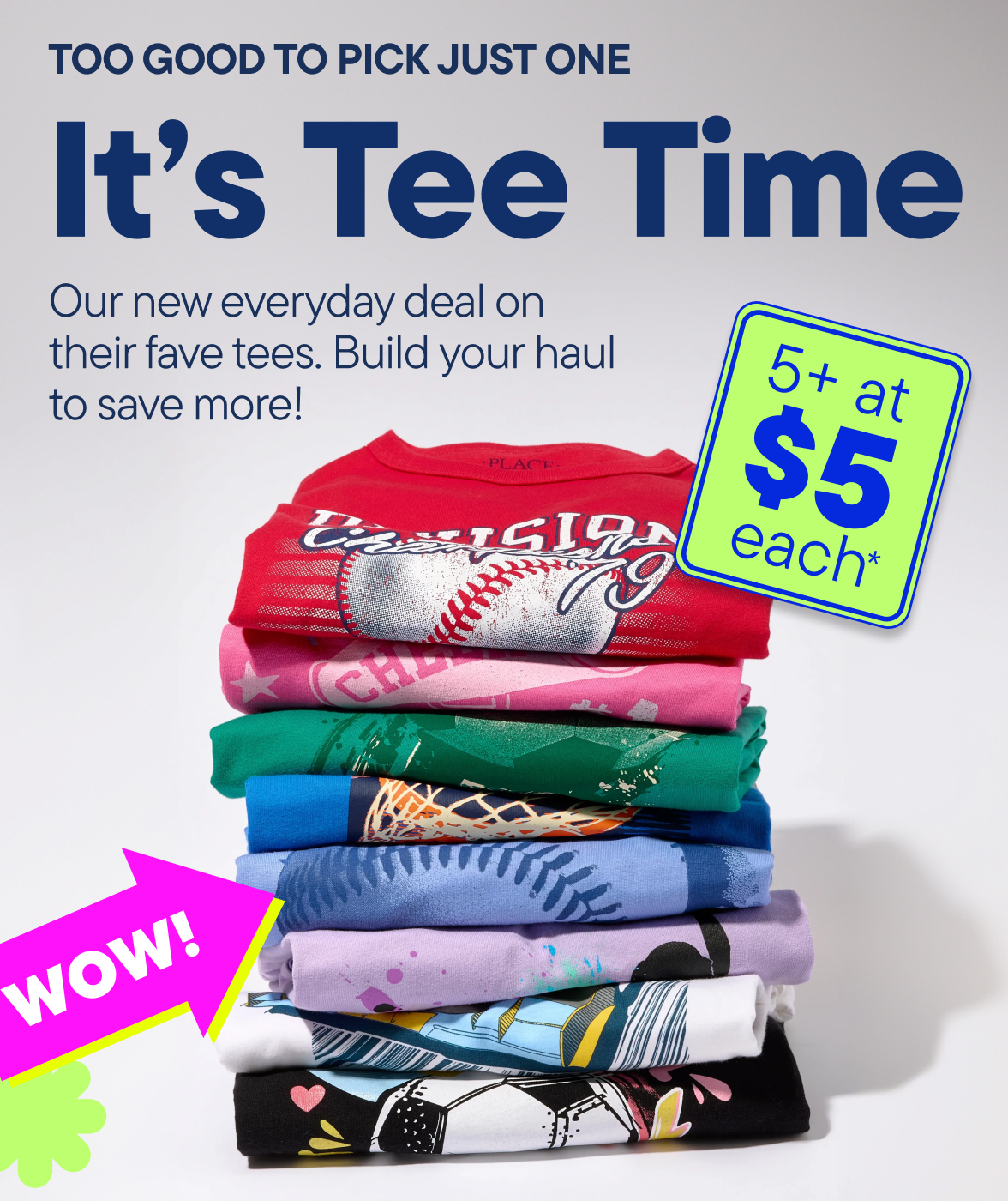 Graphic Tees 5+ for $5 each