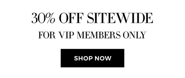 30% OFF SITEWIDE