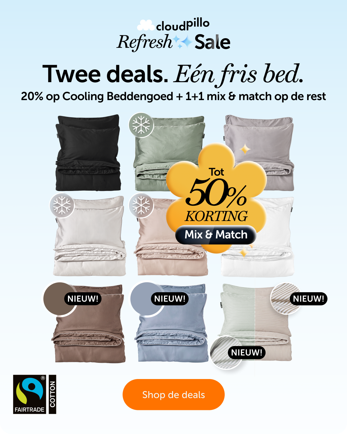 Nieuwe kleuren beddengoed!