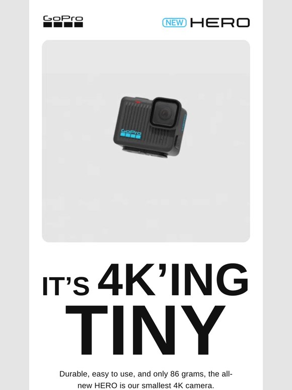 Our Smallest 4K Camera is Officially Here ⚡