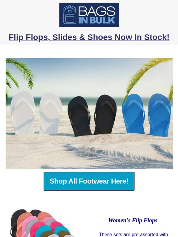 Step Into Summer: Flip Flops, Slides & Shoes at Wholesale Prices!