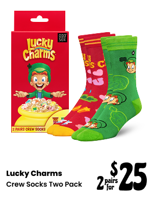 ODDMART Lucky Charms Crew Socks 2 Pack