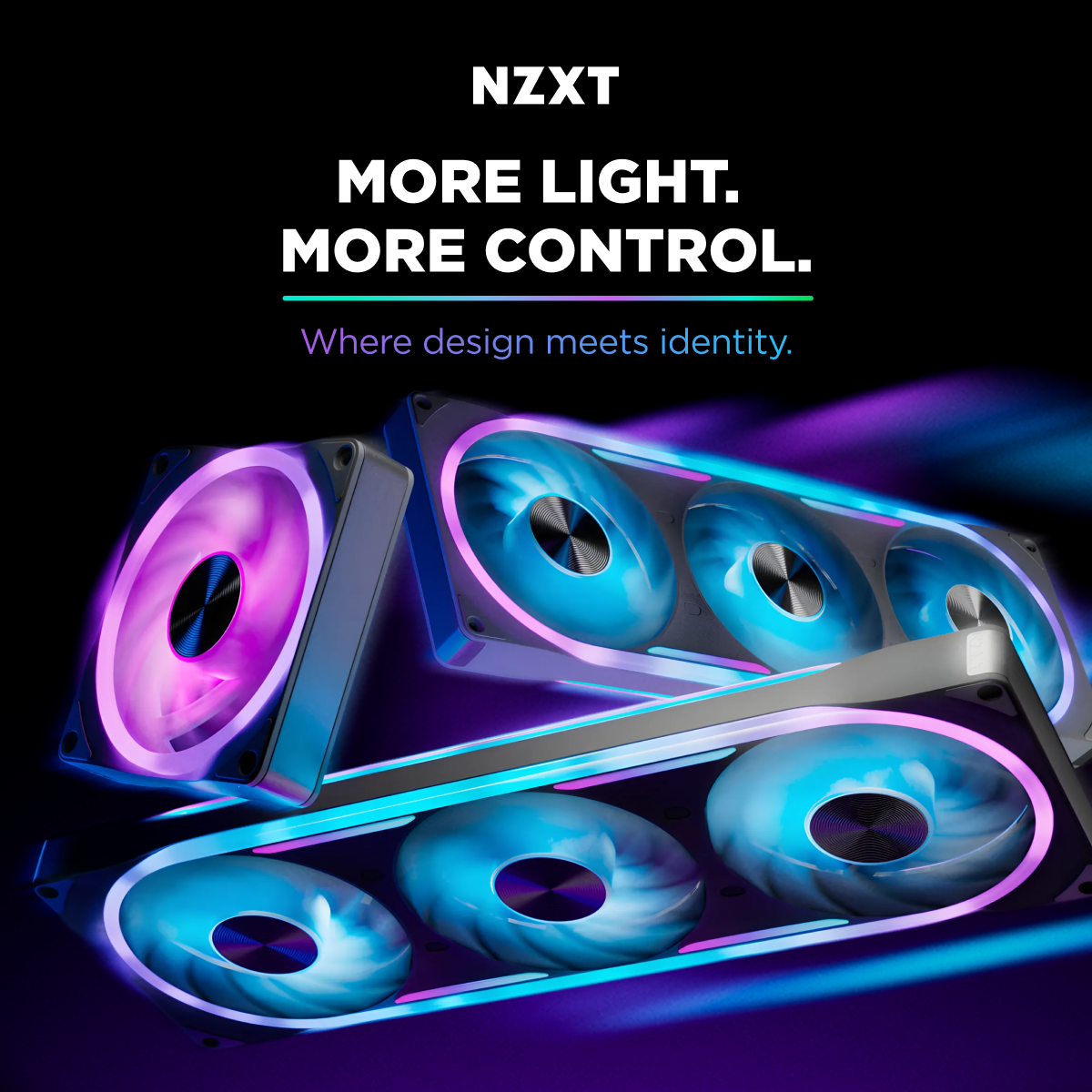 Ultra RGB Fans — more light, more control.