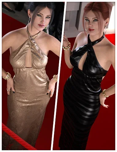 Fashionable Textures for dForce Twisted Neckholder Dress