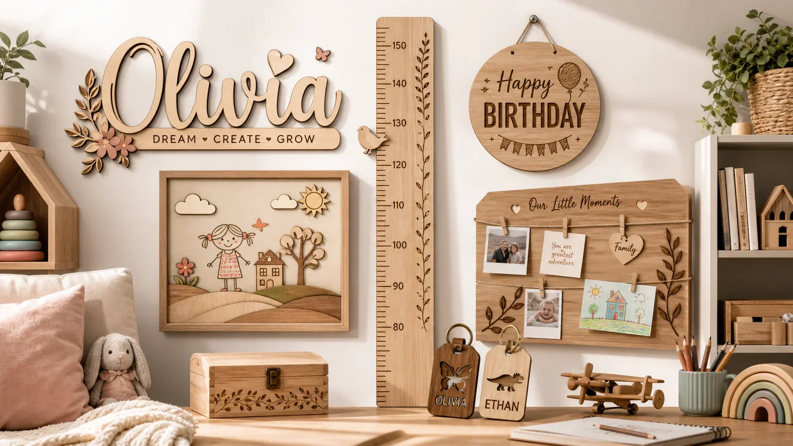 Premium kids room family keepsake projects
