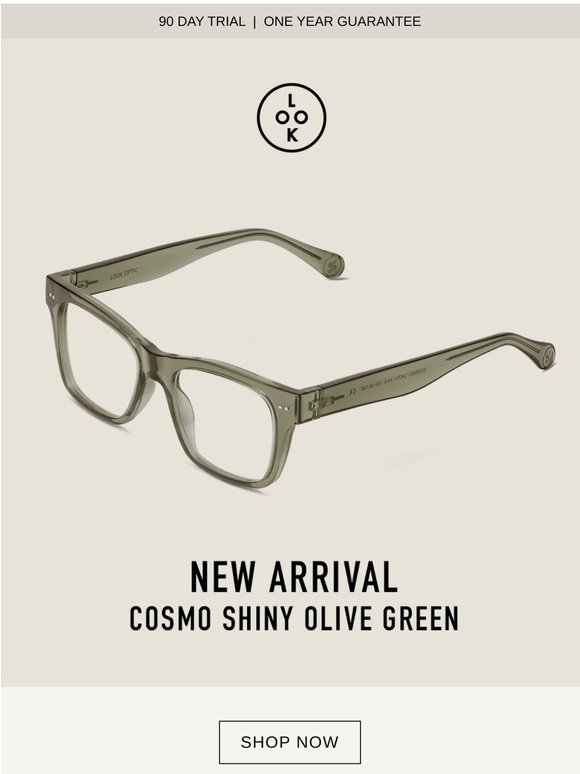 Introducing Cosmo in Shiny Olive Green