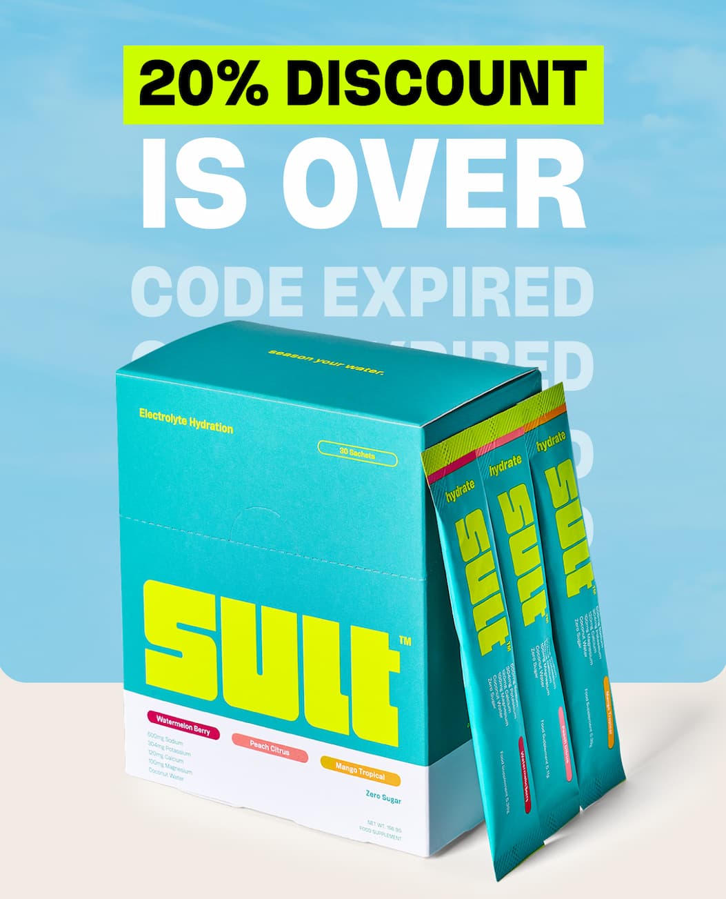 20% discount is over