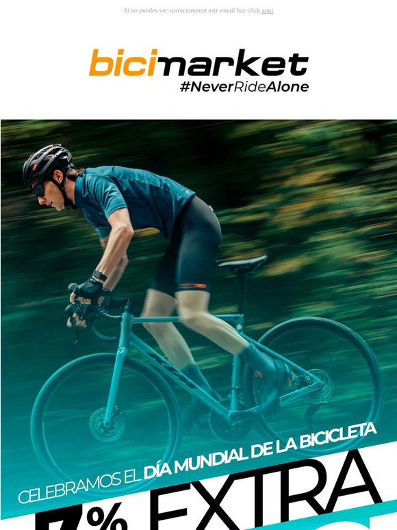 🚴 -7% EXTRA por el Día Mundial de la Bici