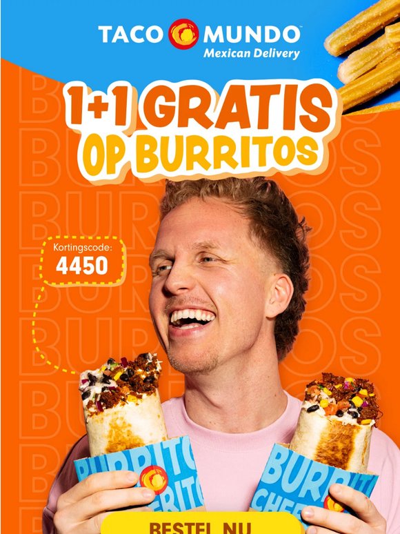 NU: 1+1 Burritos GRATIS!!