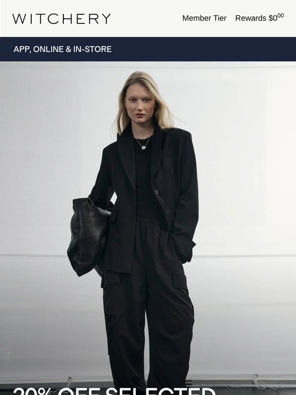 Starts Now: 20% Off Selected Full Price Categories