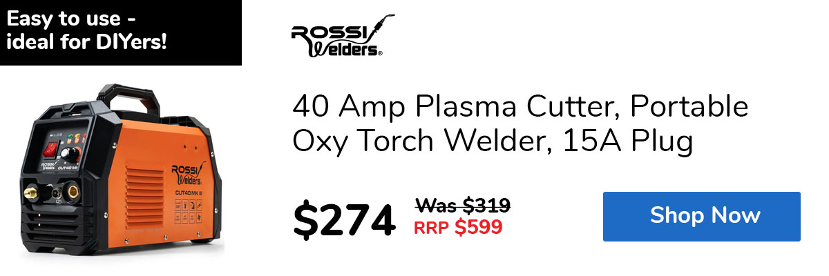 40 Amp Plasma Cutter, Portable Oxy Torch Welder, 15A Plug