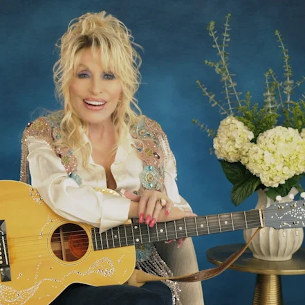Dolly Parton accepts the Industry Icon Award in a pre-recorded video message during the 2026 Musicians Hall of Fame and Museum Induction Ceremony at Fisher Center for the Performing Arts. April 29, 2026.