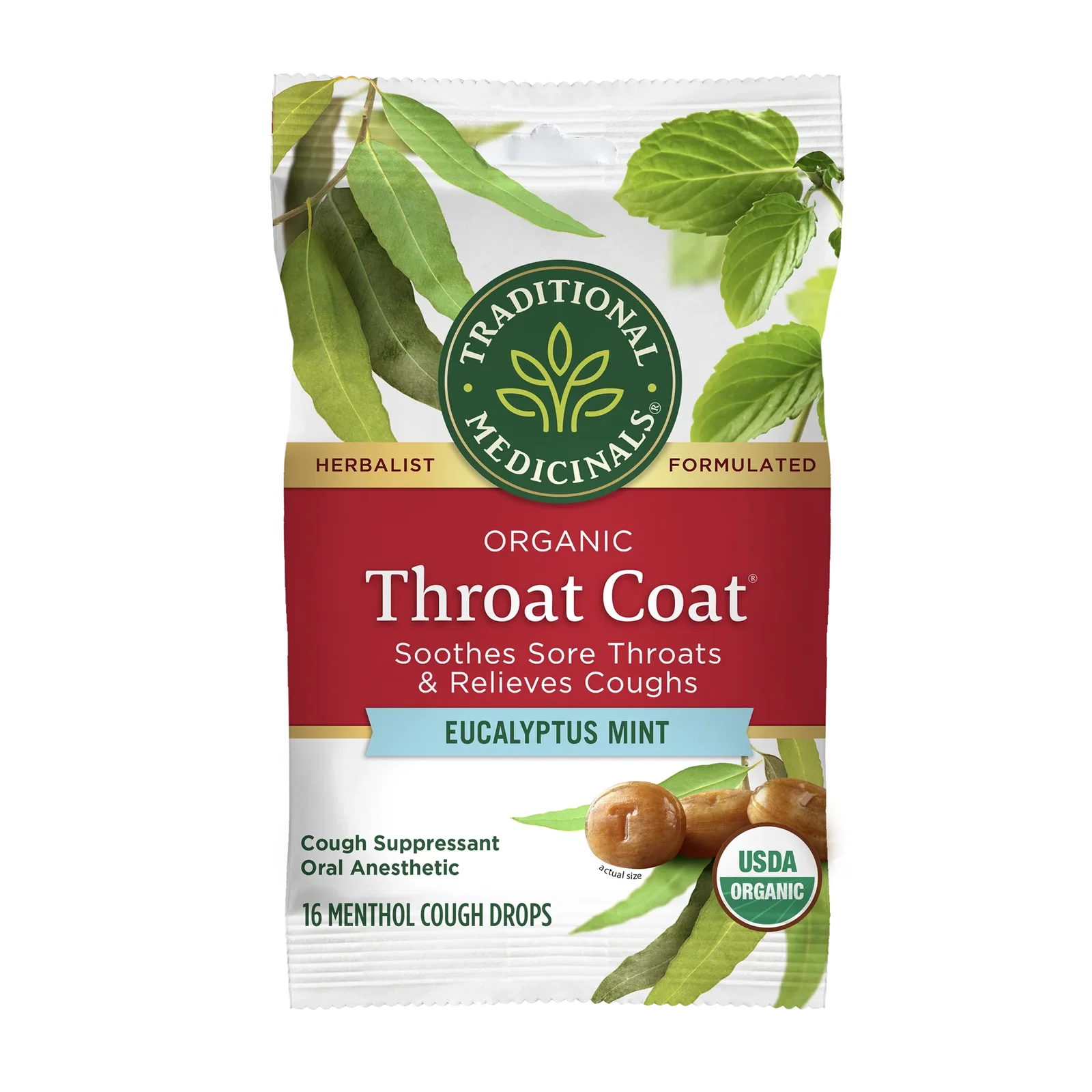 Image of Throat Coat® Eucalyptus<br>Mint Lozenges