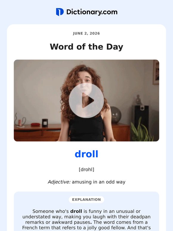 The Fun of Being "Droll"