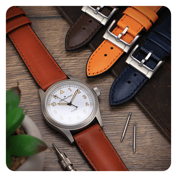 Leather FKM Hybrid Strap