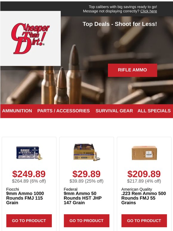 Shoot for Less With New Specials Now