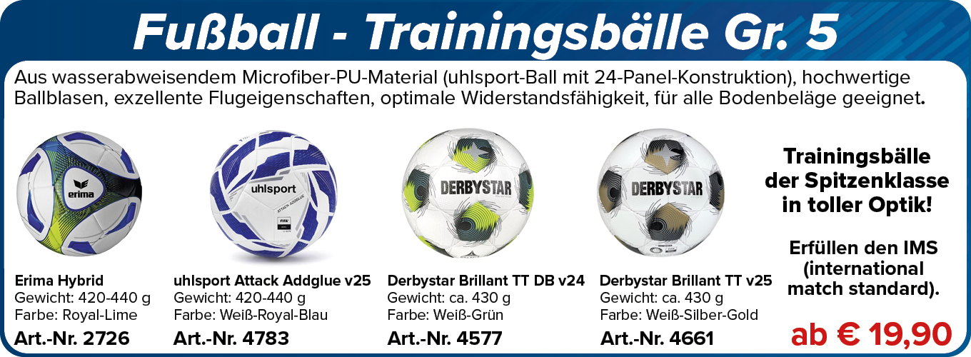 Fußball - Trainingsbälle Gr. 5