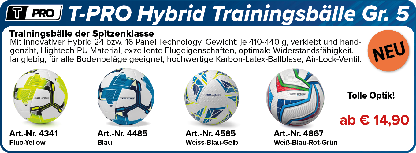 NEU! T-PRO Hybrid Trainingsbälle Gr. 5