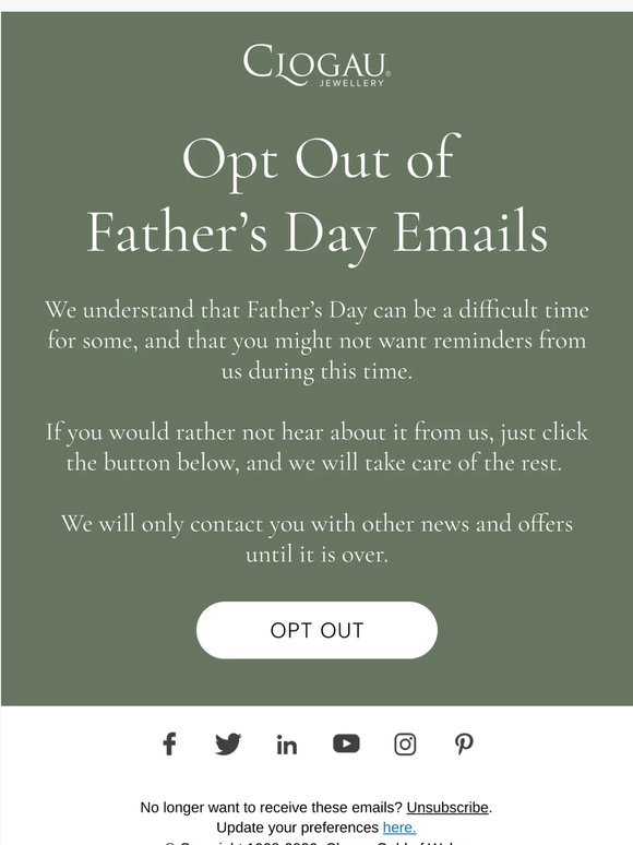 Don’t Want To Hear From Us This Father’s Day?