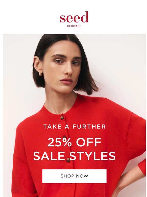 Don’t Miss Out: 25% Off Sale Styles