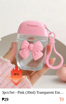 3pcs/Set - Pink (30ml) Transparent...