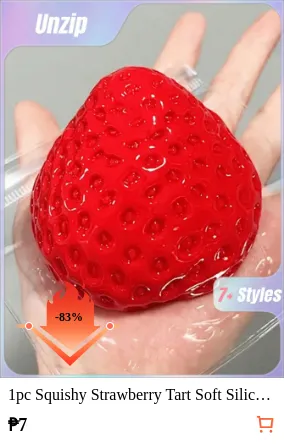 1pc Squishy Strawberry Tart Soft...
