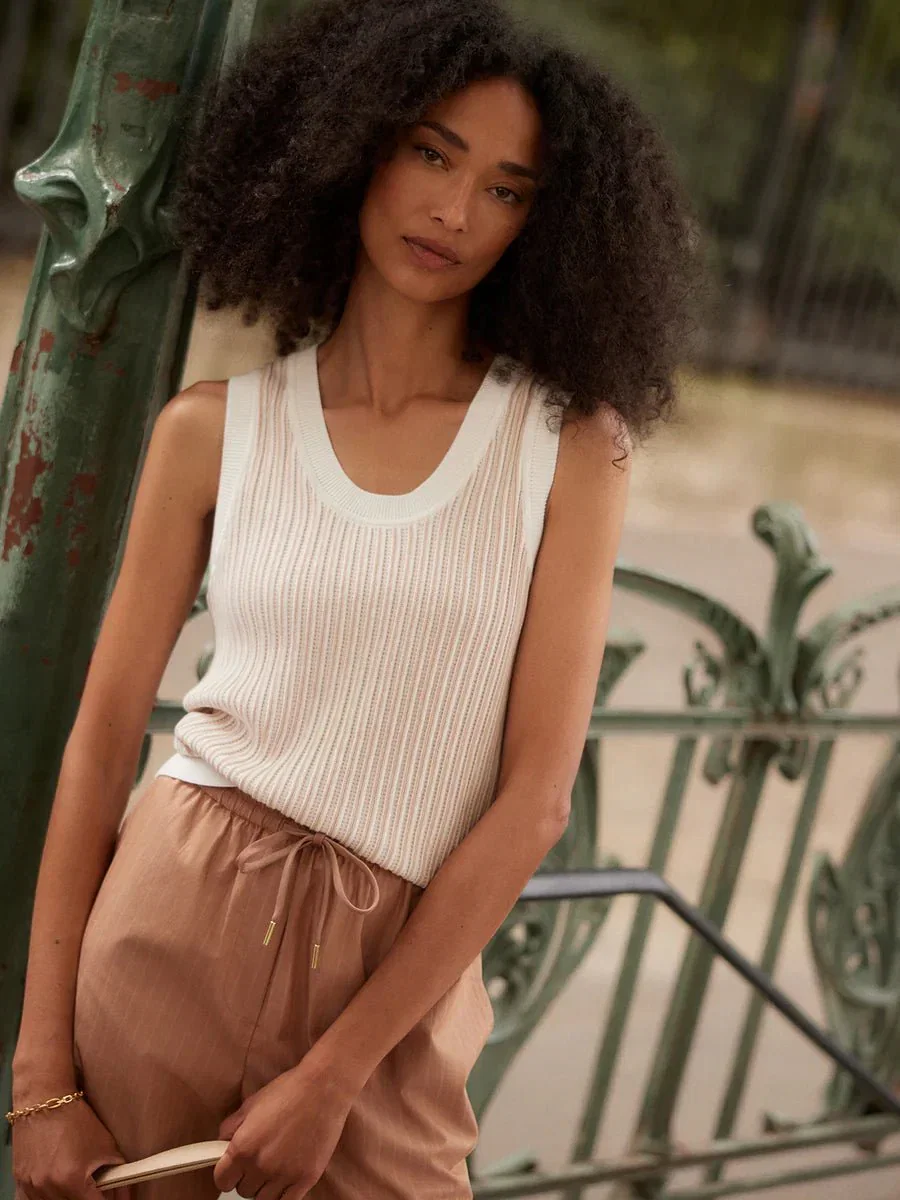 Image of Varley Aldcroft Stitch Knit Tank