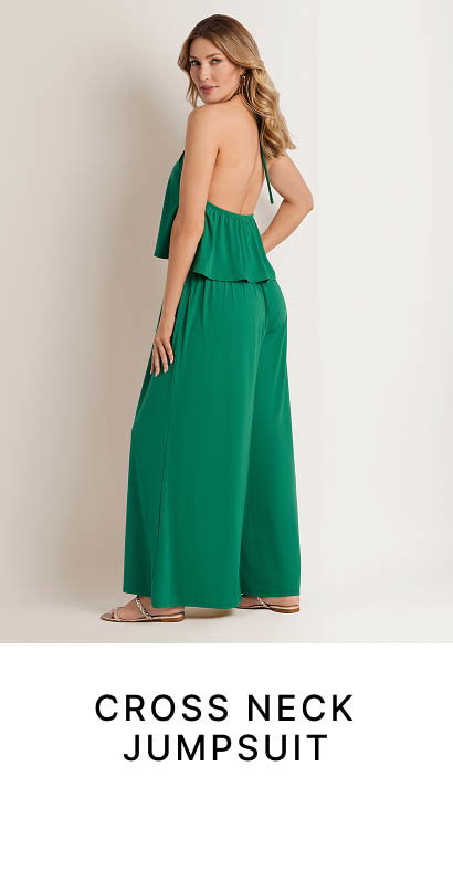 Cross Neck Jumpsuit