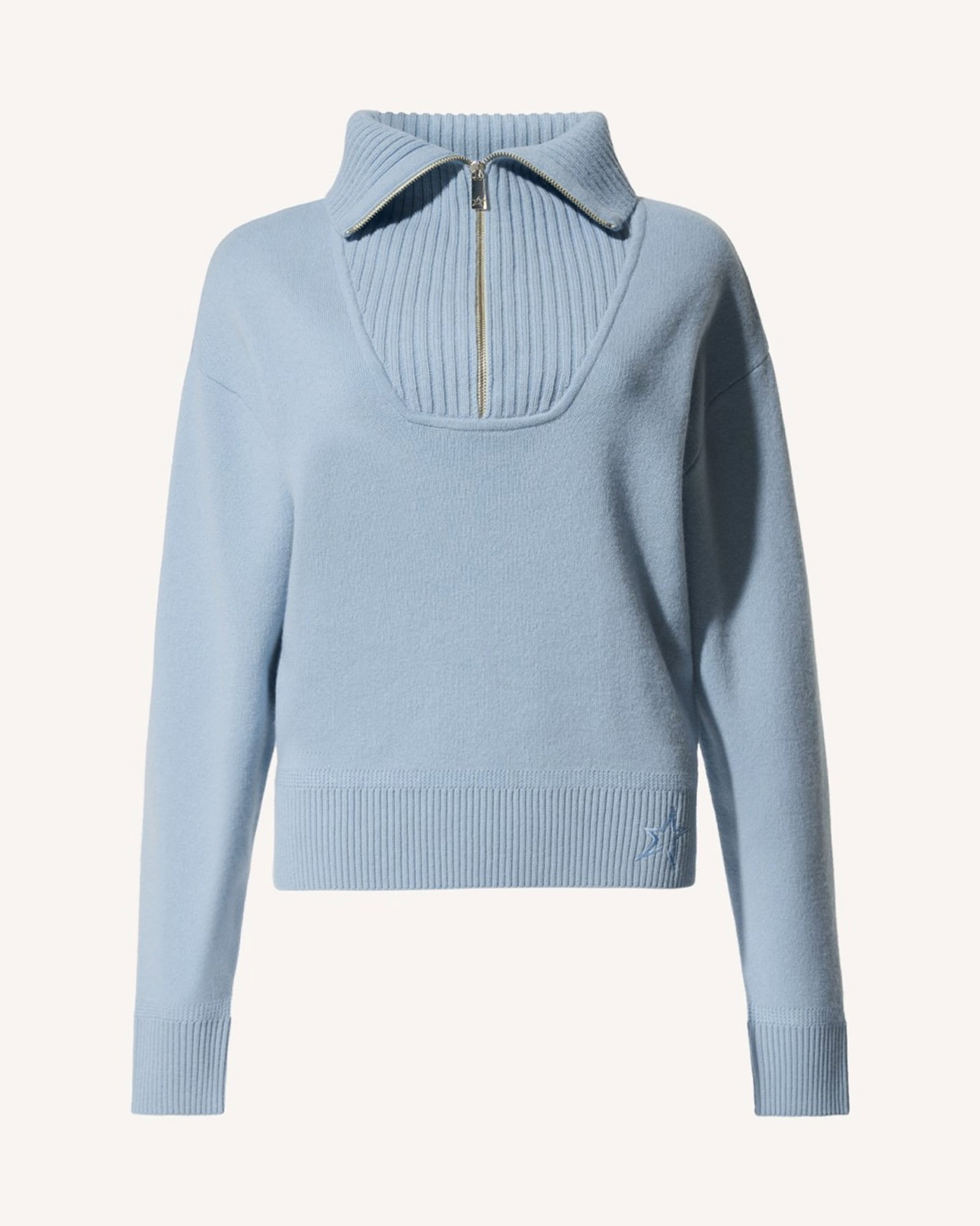 Half Zip Cashmere Top