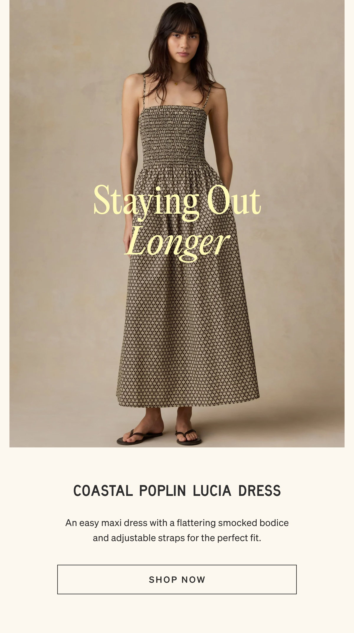 Coastal Poplin Lucia Dress