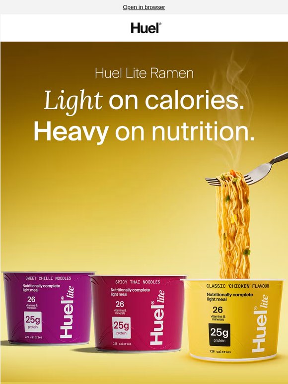 NEW IN: Huel Lite Ramen is here 🍜