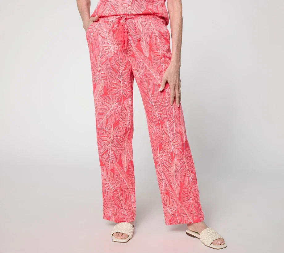 Belle by Kim Gravel Packabelle Slay the Vacay Straight Pants
