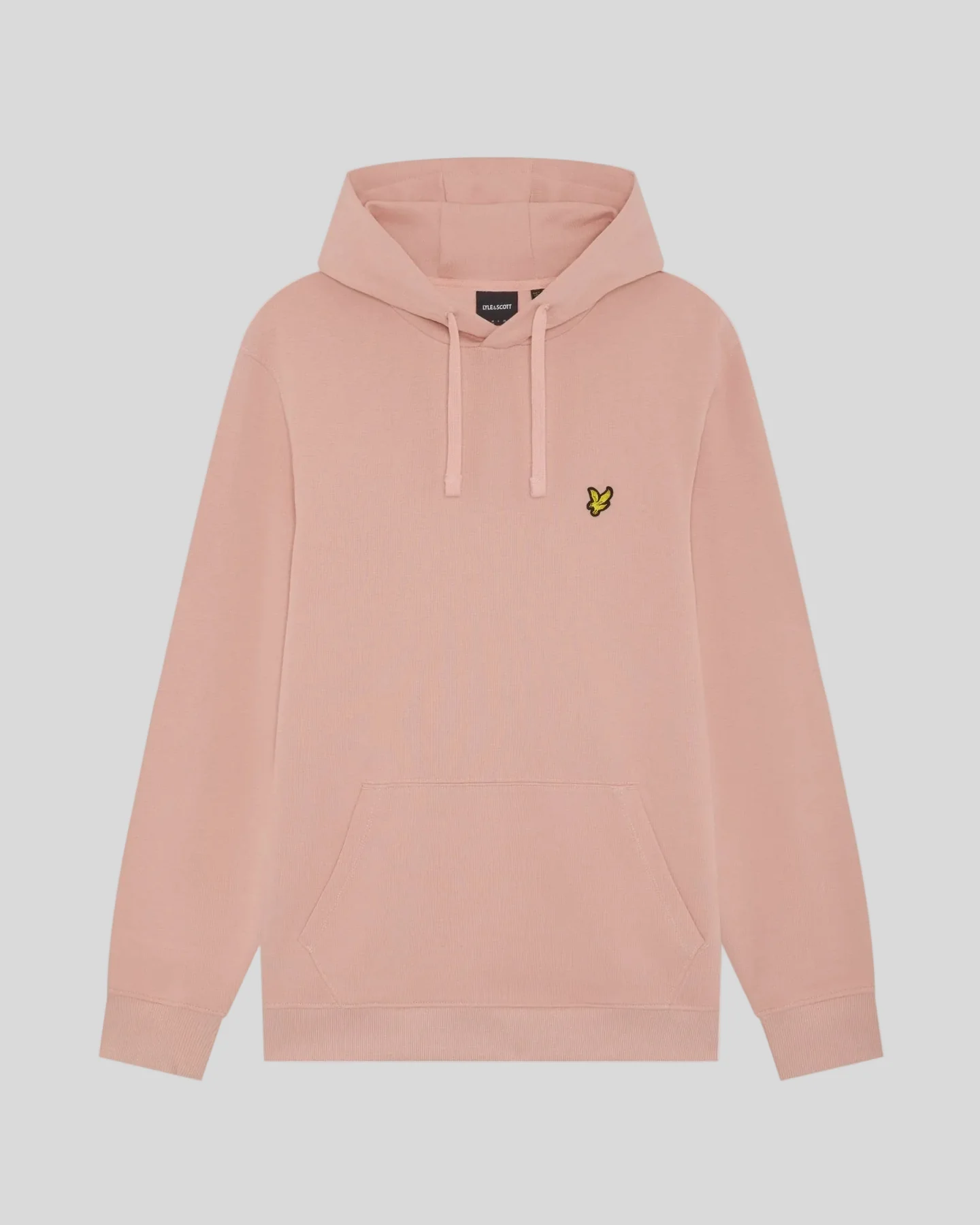 Loopback Cotton Hoodie in Pink Grapefruit