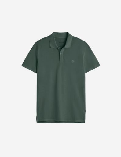 Tedan Green Piqué Polo Shirt
