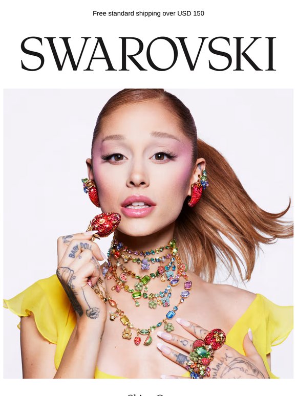 Ariana Grande shines for Swarovski Summertime