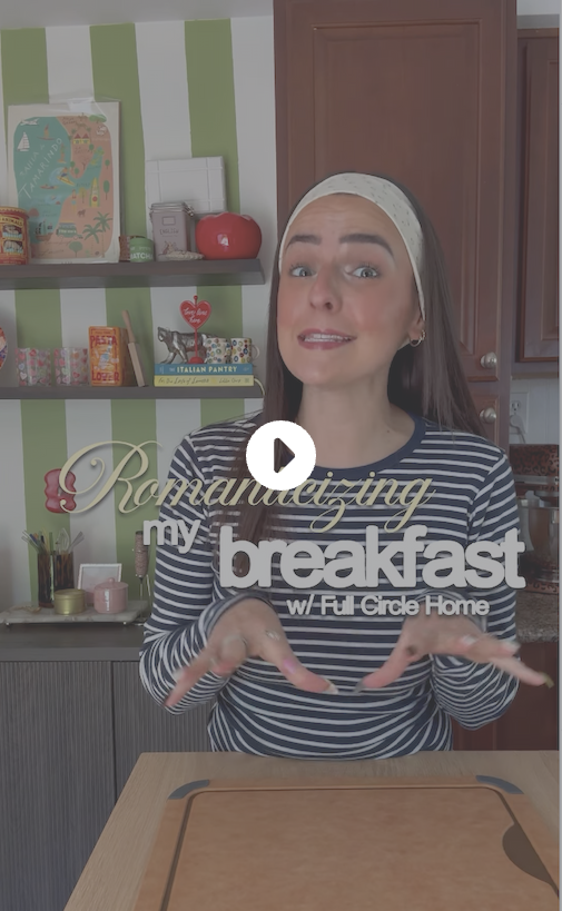 Screenshot of an influencer showing off the cutting boards