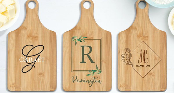 Custom Engraved Bamboo Cutting Board - Personalized Gift (Up to 50% Off)