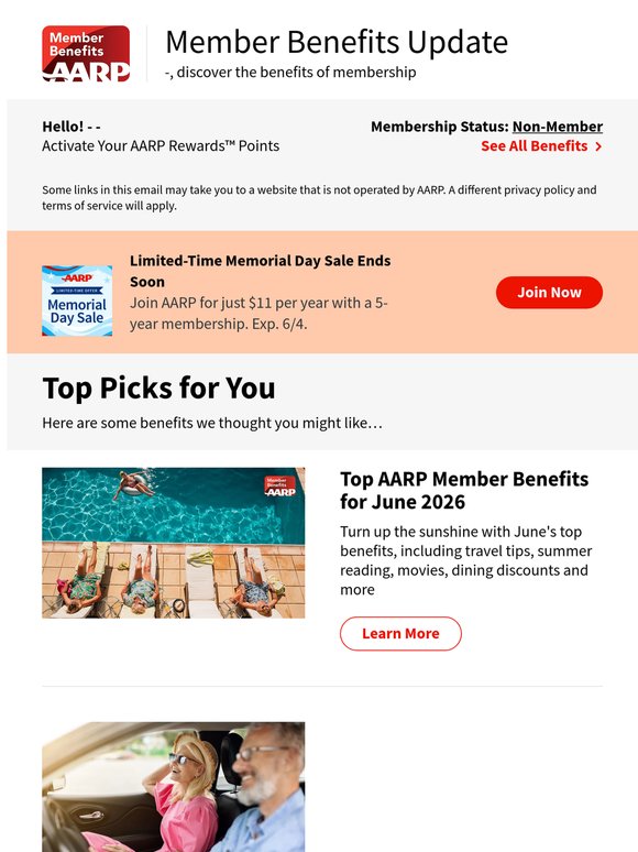 Your Member Benefits Update