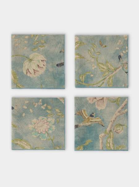 Filo Affresco Embroidered Linen Extra Large Napkins (Set of 4)